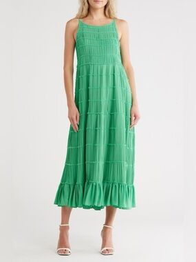 Jason Wu Green Sleeveless Maxi Dress - Elegant Women's Dress size M